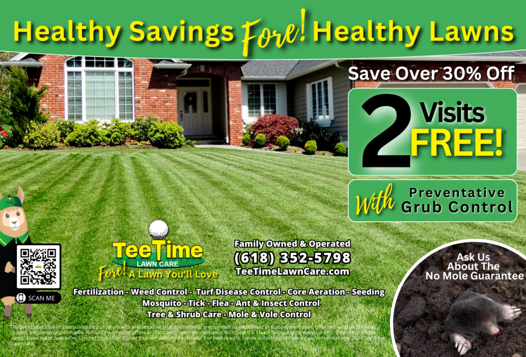 Tee Time Lawn Care Offer House to Home Subscribers